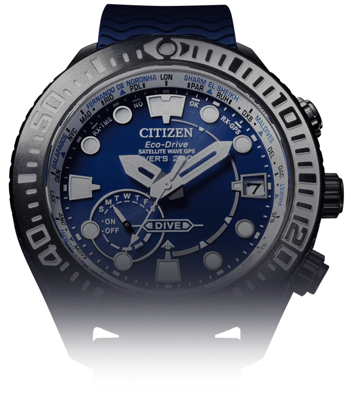 SATELLITE WAVE GPS DIVER 200m